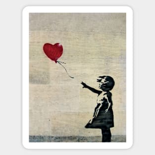 Banksy's Girl with a Red Balloon III Sticker